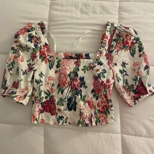 Zara floral top